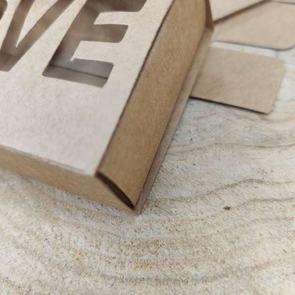 Scatolina Fiammifero LOVE – Porta Confetti in Cartone per Bomboniere e Regali Fai da Te